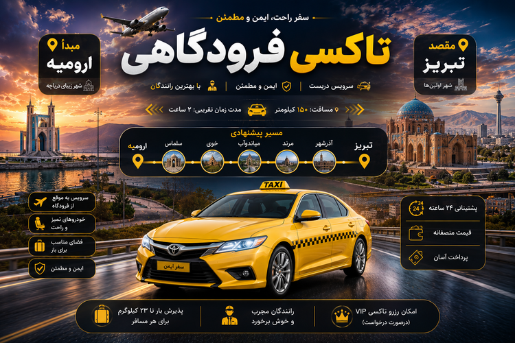 تاکسی دربستی مبدا ارومیه به مقصد تبریز